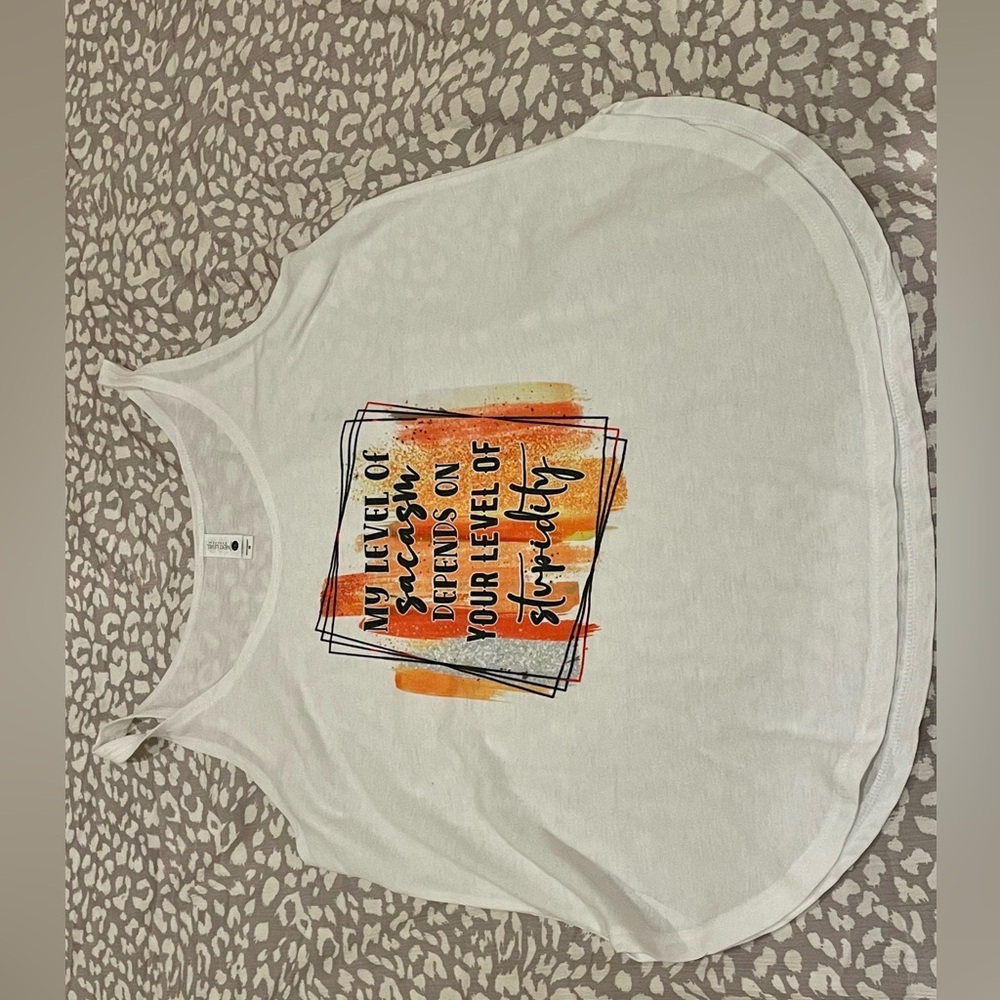 Sarcasm tank top